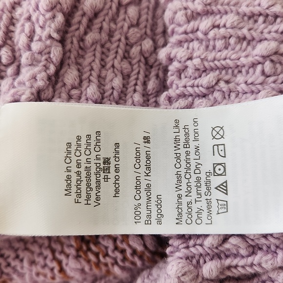 J Crew Reversible Space-Dyed Cardigan Sweater in Dusty Mauve S - Picture 12 of 17